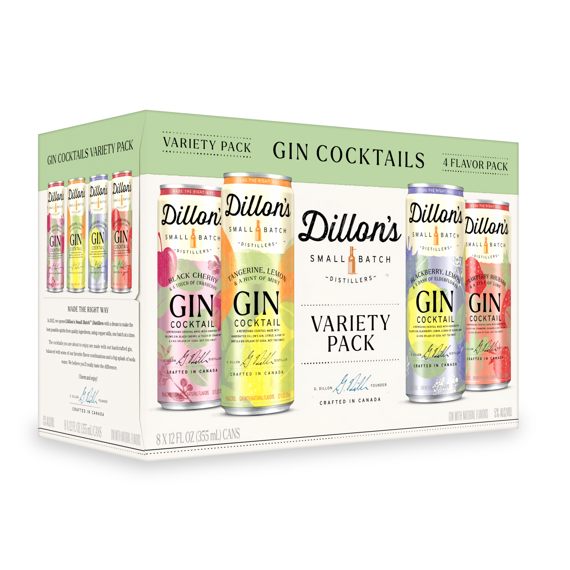 Dillon's Gin Cocktails Variety 8PK