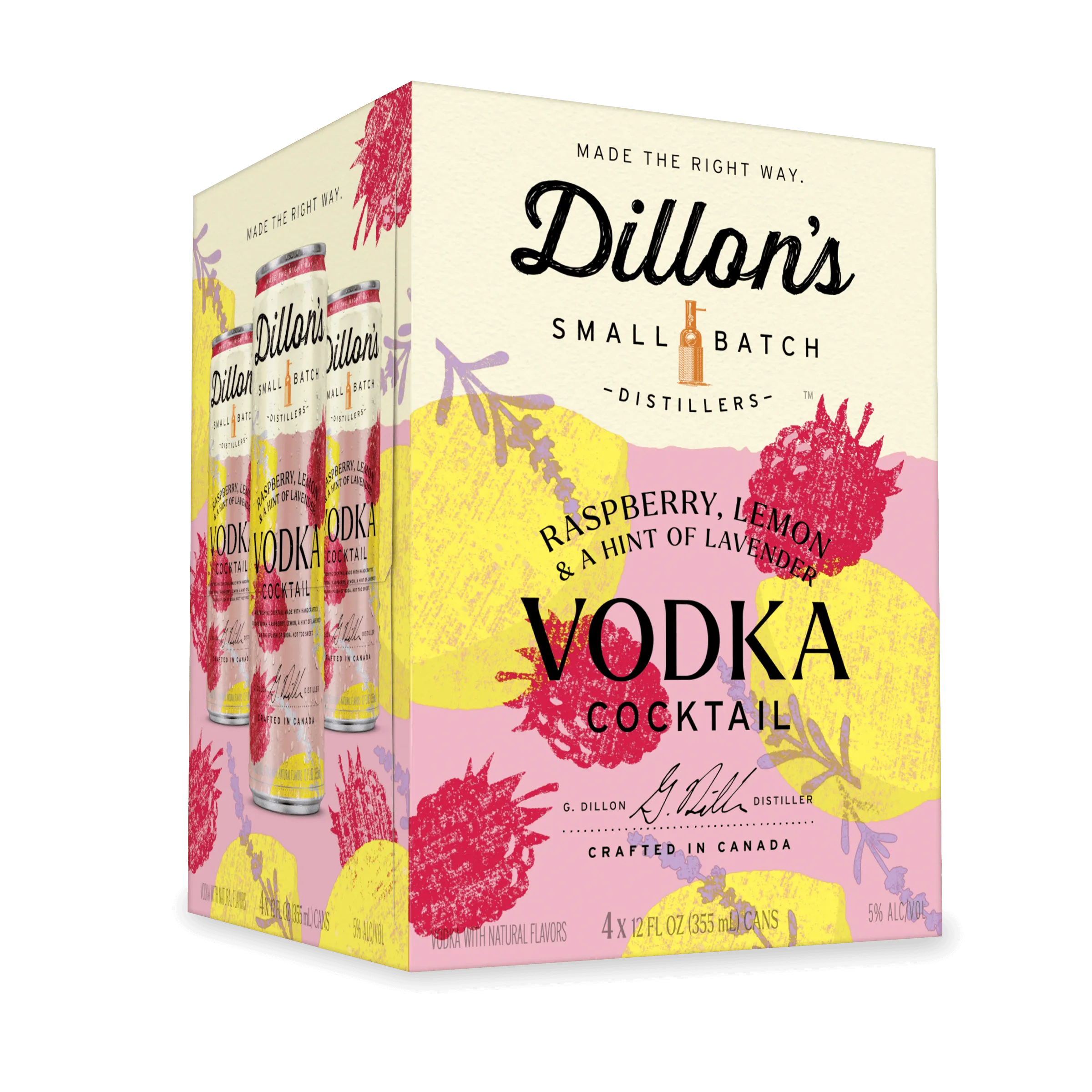 Raspberry, Lemon & Hint of Lavender 4pk